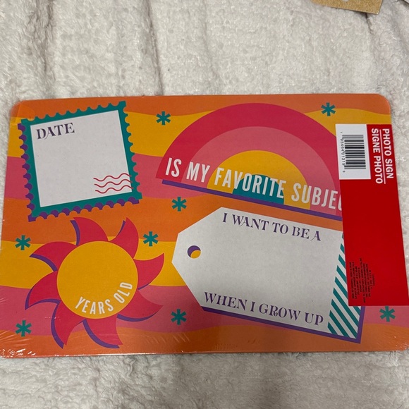 Colorful First Day Photo Sign - Picture 2 of 2